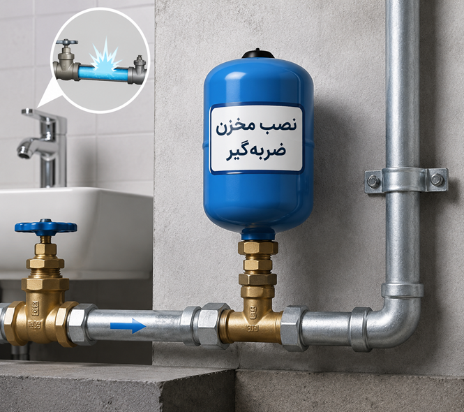 رفع صدای لوله ها