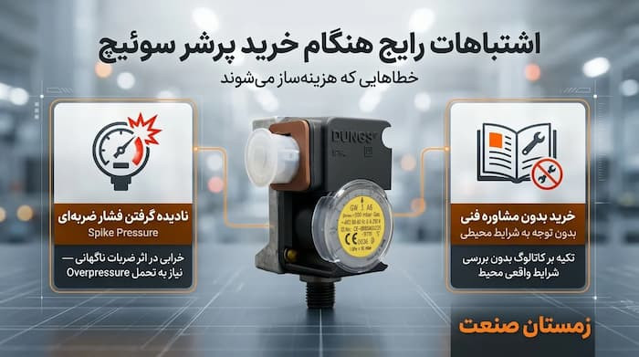 اشتباهات رایج هنگام خرید پرشر سوئیچ که هزینه‌ساز می‌شوند